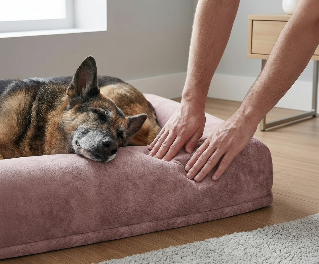 Catvera Orthopaedic Memory Foam Dog Bed - Section 1