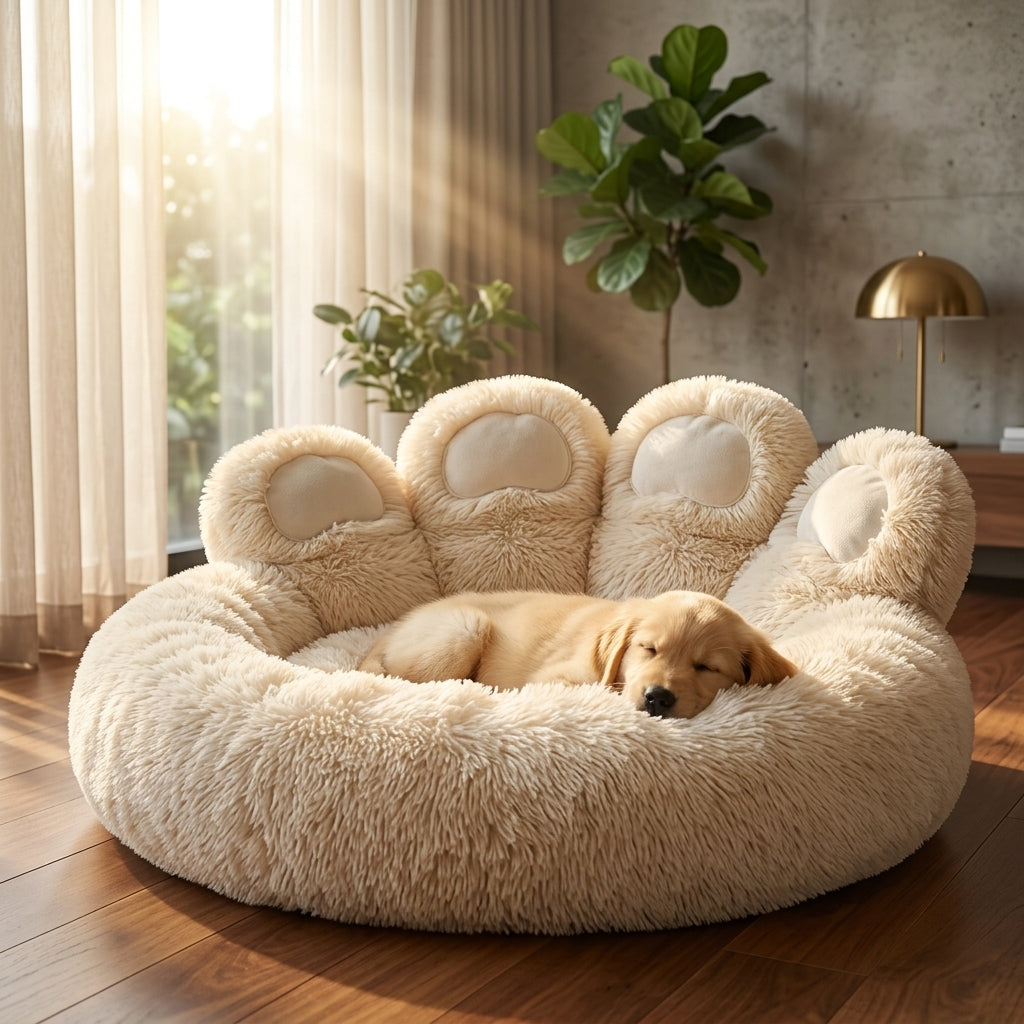 Catvera Paw-Shaped Pet Bed - Main Product Image