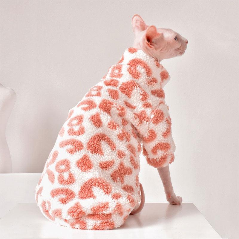 Catvera Pink Leopard Sphynx Sweatshirt - Image 8|||PROMPT|||Original clean product image