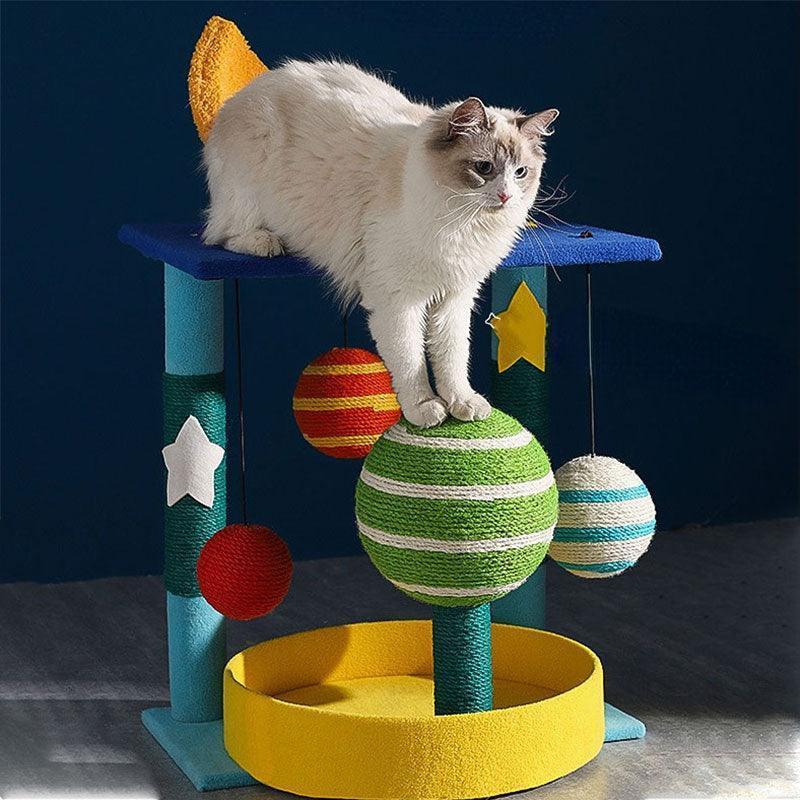 Catvera Planet Theme Cat Tree Tower - Image 10|||PROMPT|||Original clean product image