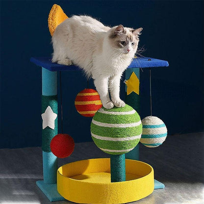 Catvera Planet Theme Cat Tree Tower - Image 10|||PROMPT|||Original clean product image