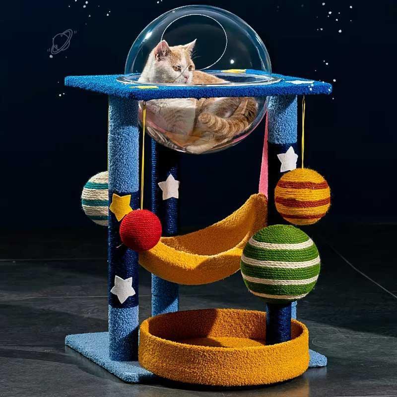 Catvera Planet Theme Cat Tree Tower - Image 4|||PROMPT|||Original clean product image