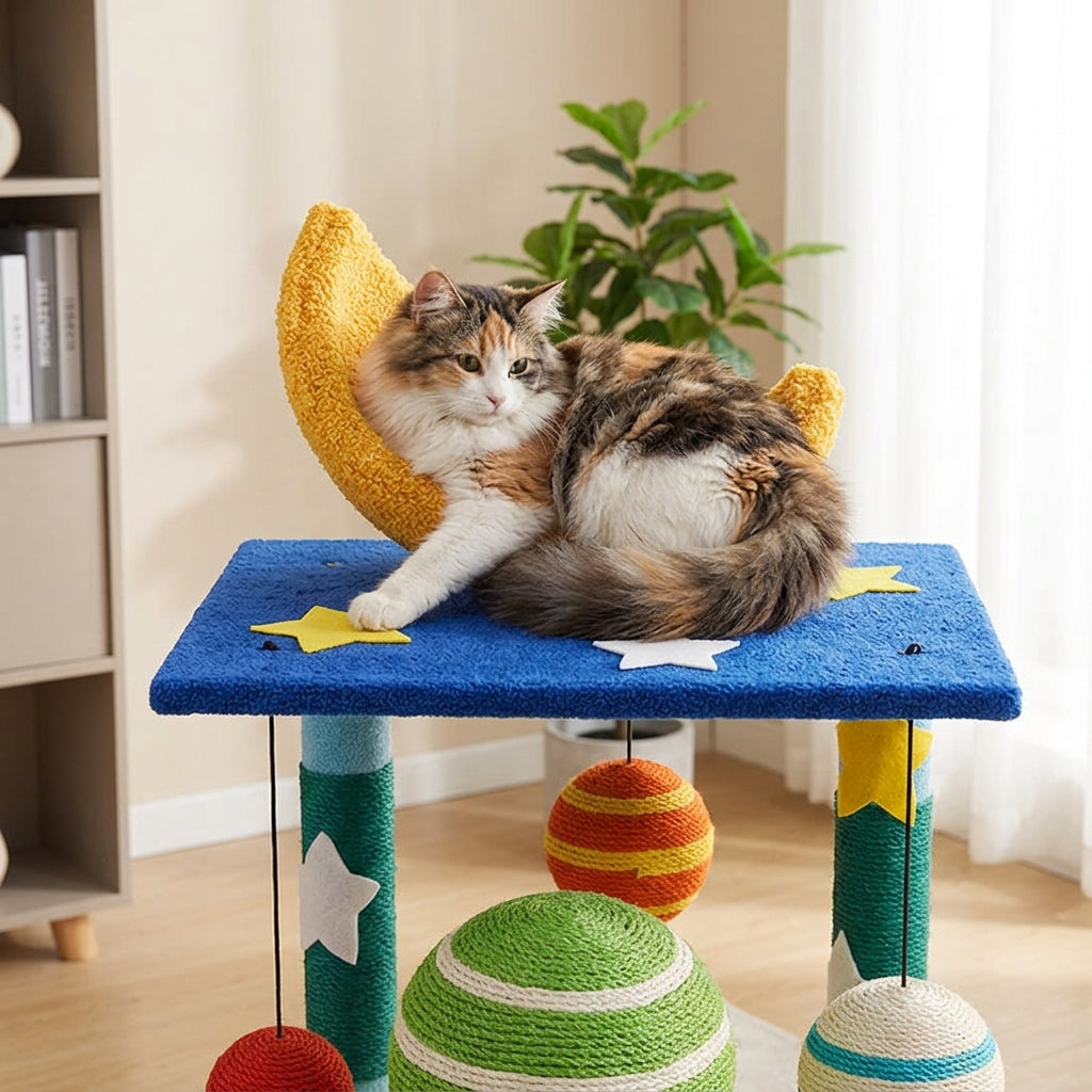 Catvera Planet Theme Cat Tree Tower - Space-Age Design Meets Functionality