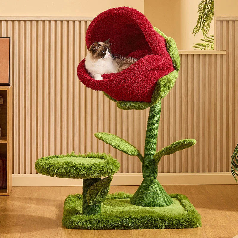 Catvera Plant Monster Cat Tree Tower - Image 1|||PROMPT|||Original clean product image