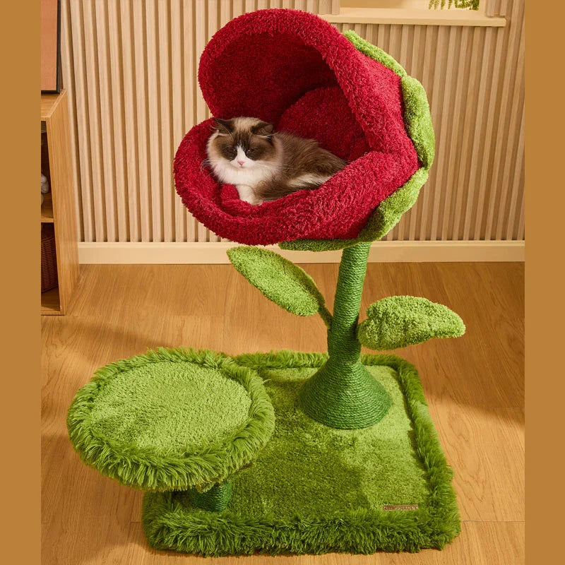 Catvera Plant Monster Cat Tree Tower - Image 10|||PROMPT|||Original clean product image
