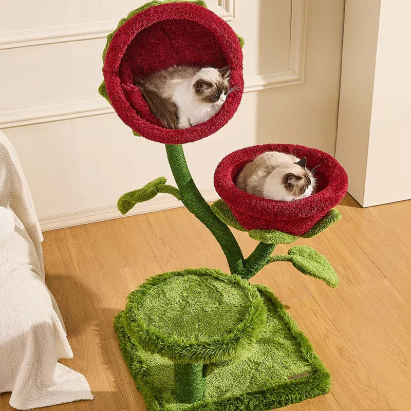 Catvera Plant Monster Cat Tree Tower - Image 13|||PROMPT|||Original clean product image