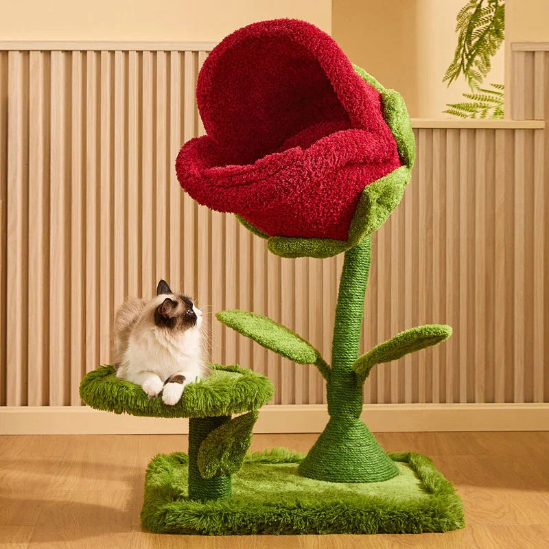 Catvera Plant Monster Cat Tree Tower - Image 5|||PROMPT|||Original clean product image