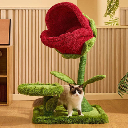 Catvera Plant Monster Cat Tree Tower - Image 6|||PROMPT|||Original clean product image