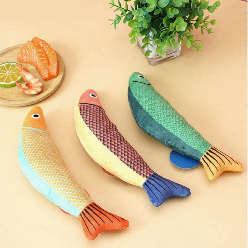 Catvera Plush Catnip Fish Toy - Image 14|||PROMPT|||Cleaned image. Original analysis: Found 1 brand name printed on the product itself: 'BAFFI' text visible on the middle fish toy