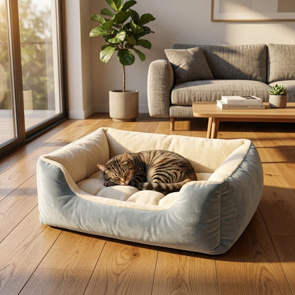 Catvera Plush Pet Bed - Main Product Image
