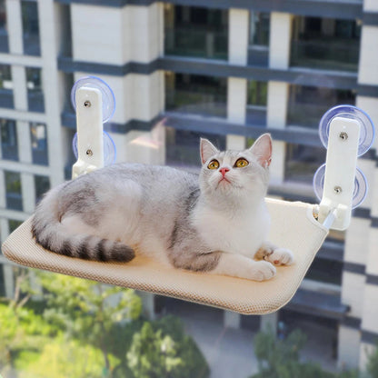 Catvera Plush Window Cat Hammock - Image 1|||PROMPT|||Original clean product image