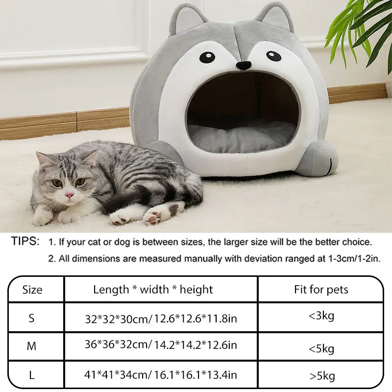Catvera Raccoon Cave Pet Bed - Image 3|||PROMPT|||Original clean product image