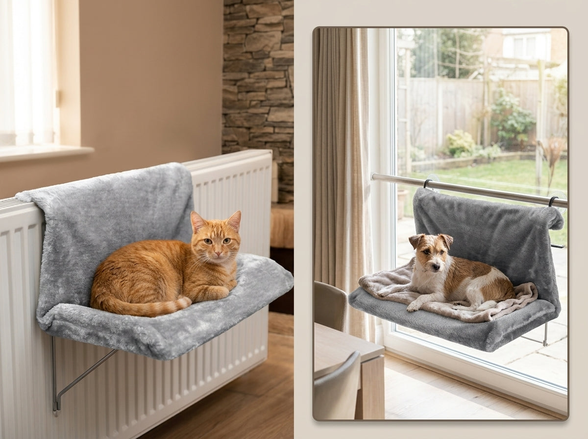 Catvera Radiator Cat Hammock Bed - Versatile Mounting Options