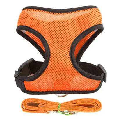 Catvera Reflective Mesh Pet Harness - Image 9|||PROMPT|||Cleaned image. Original analysis: Found 1 logo on the product - a paw print badge with company branding on the chest area of the harness