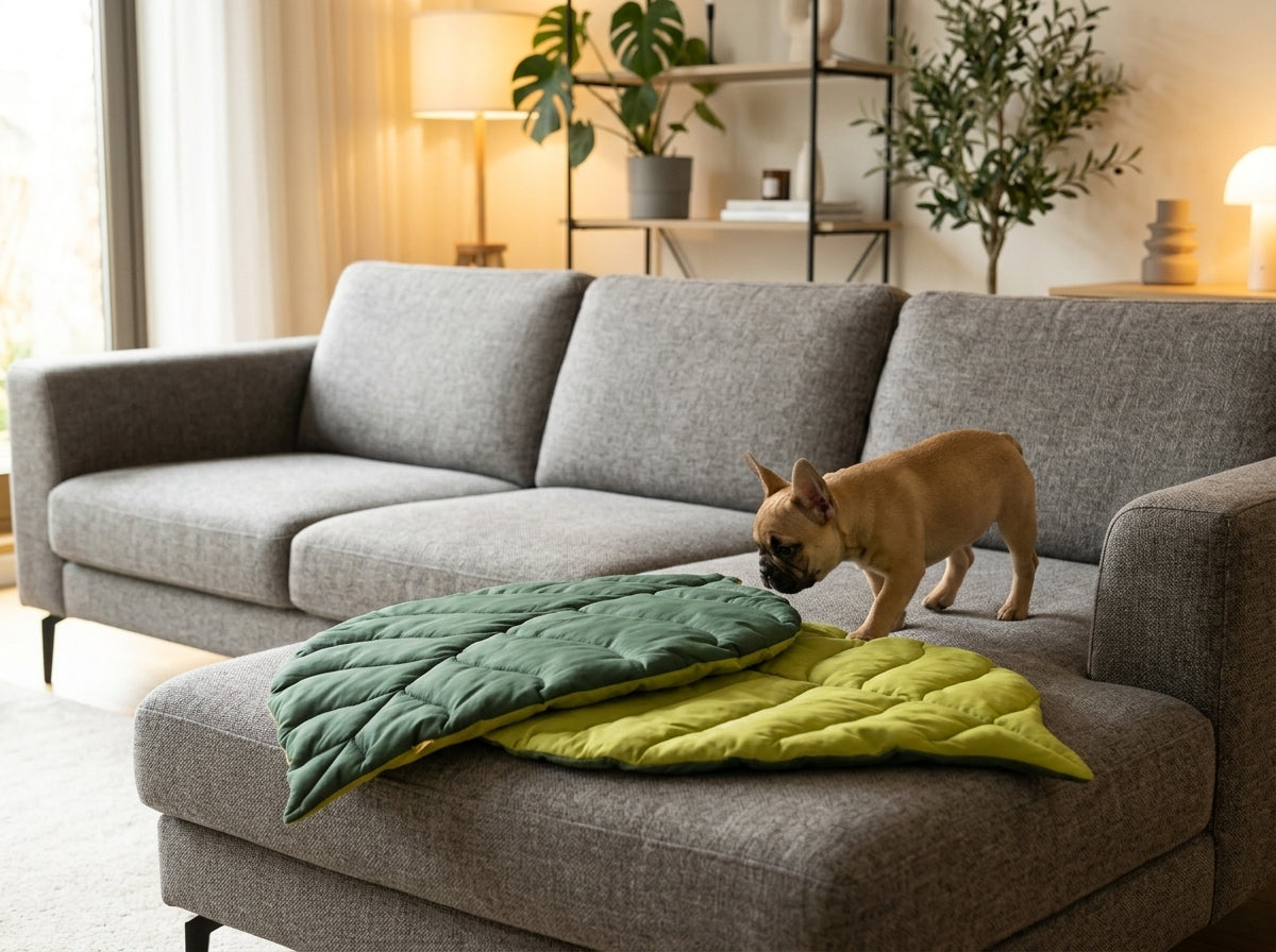 Catvera Reversible Leaf Pet Cushion - Versatile Home Placement