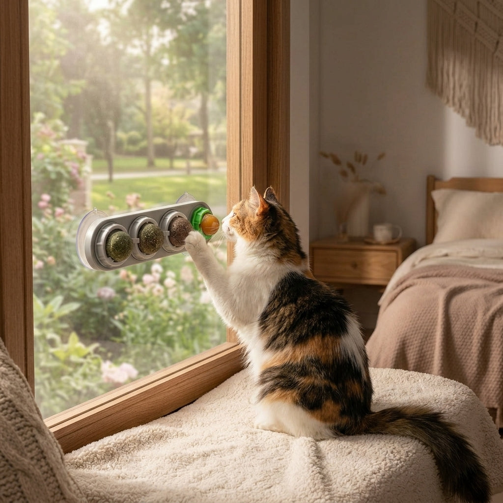 Catvera Rotating 4-in-1 Herbal Lick Toy - Section 3
