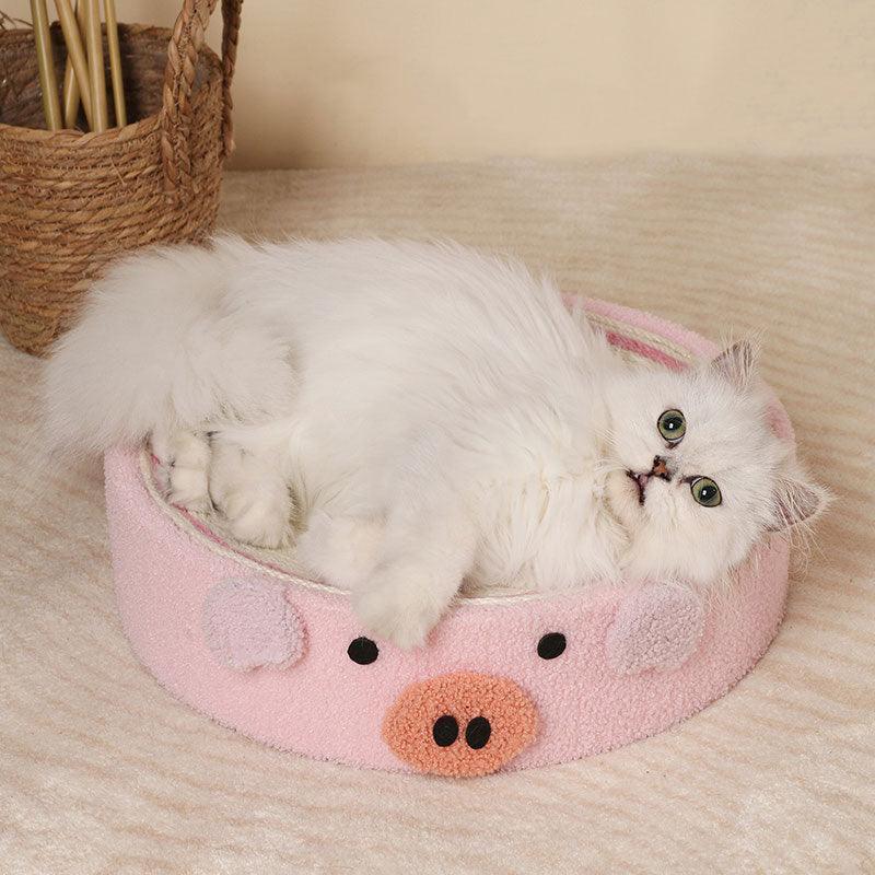 Catvera Round Cat Scratching Bed - Image 1|||PROMPT|||Original clean product image