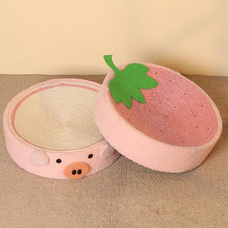 Catvera Round Cat Scratching Bed - Image 12|||PROMPT|||Original clean product image
