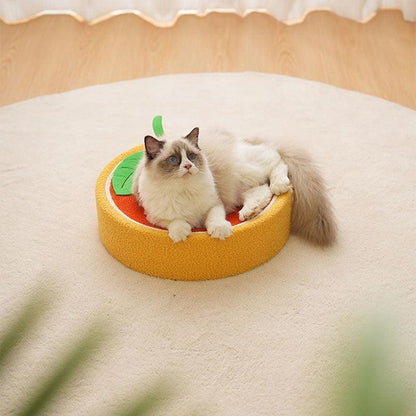 Catvera Round Cat Scratching Bed - Image 13|||PROMPT|||Original clean product image