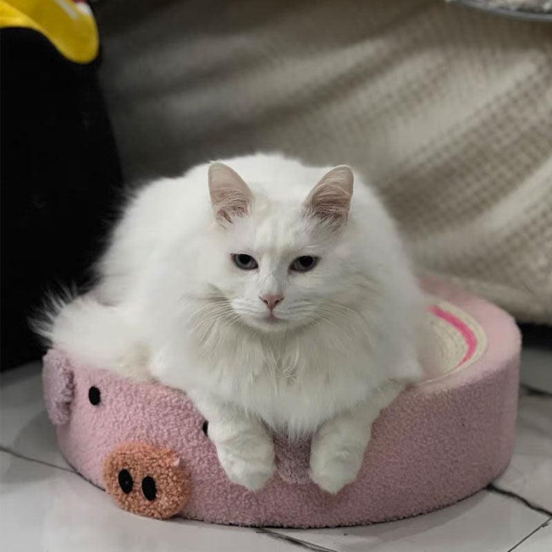Catvera Round Cat Scratching Bed - Image 16|||PROMPT|||Original clean product image