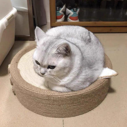 Catvera Round Cat Scratching Bed - Image 17|||PROMPT|||Original clean product image
