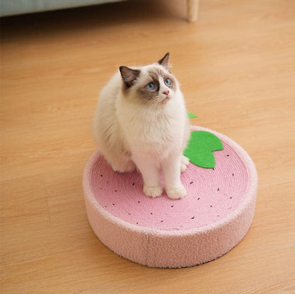 Catvera Round Cat Scratching Bed - Image 2|||PROMPT|||Original clean product image