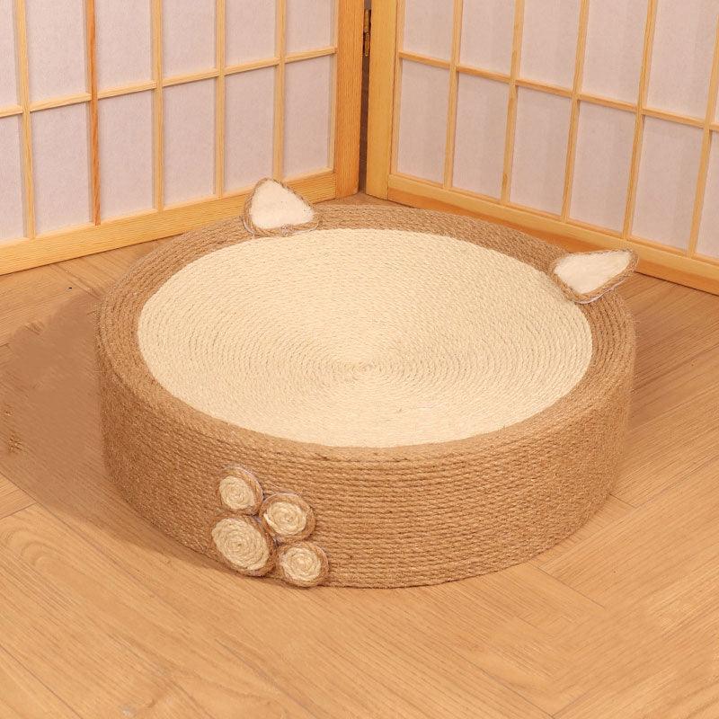 Catvera Round Cat Scratching Bed - Image 5|||PROMPT|||Original clean product image