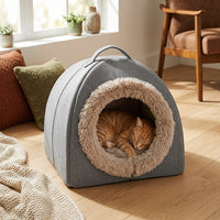 Catvera Self-Warming Cat Cave Bed - Main Product Image