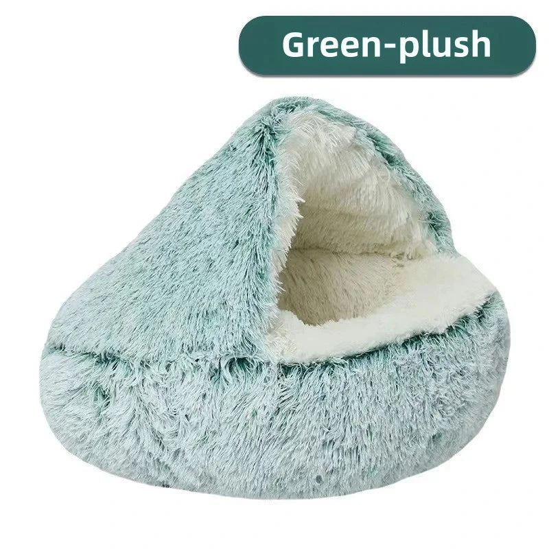 Catvera Semi-Enclosed Pet Bed - Image 10|||PROMPT|||Original clean product image