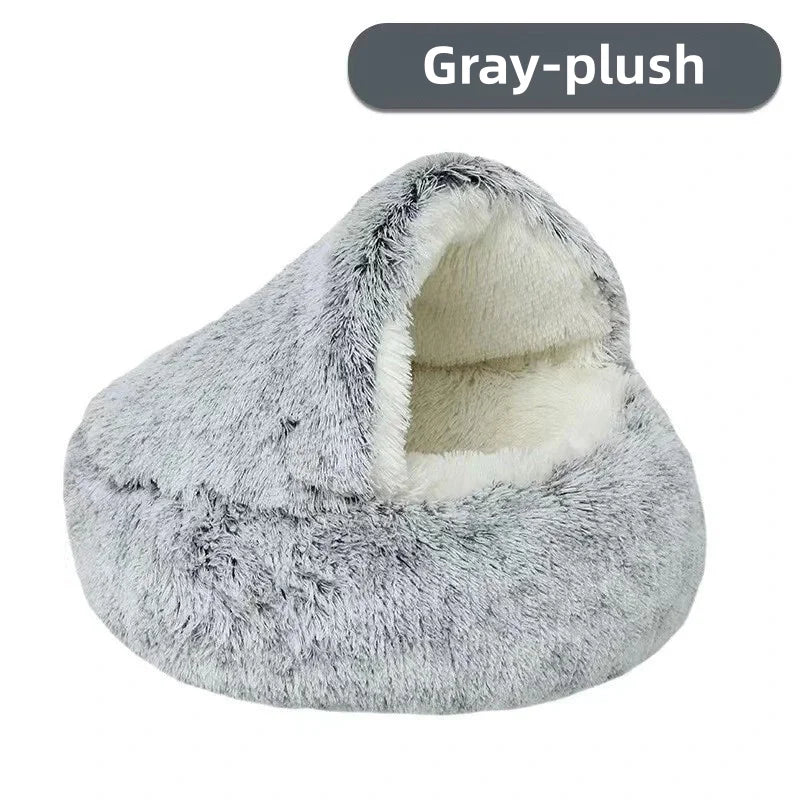 Catvera Semi-Enclosed Pet Bed - Image 12|||PROMPT|||Original clean product image