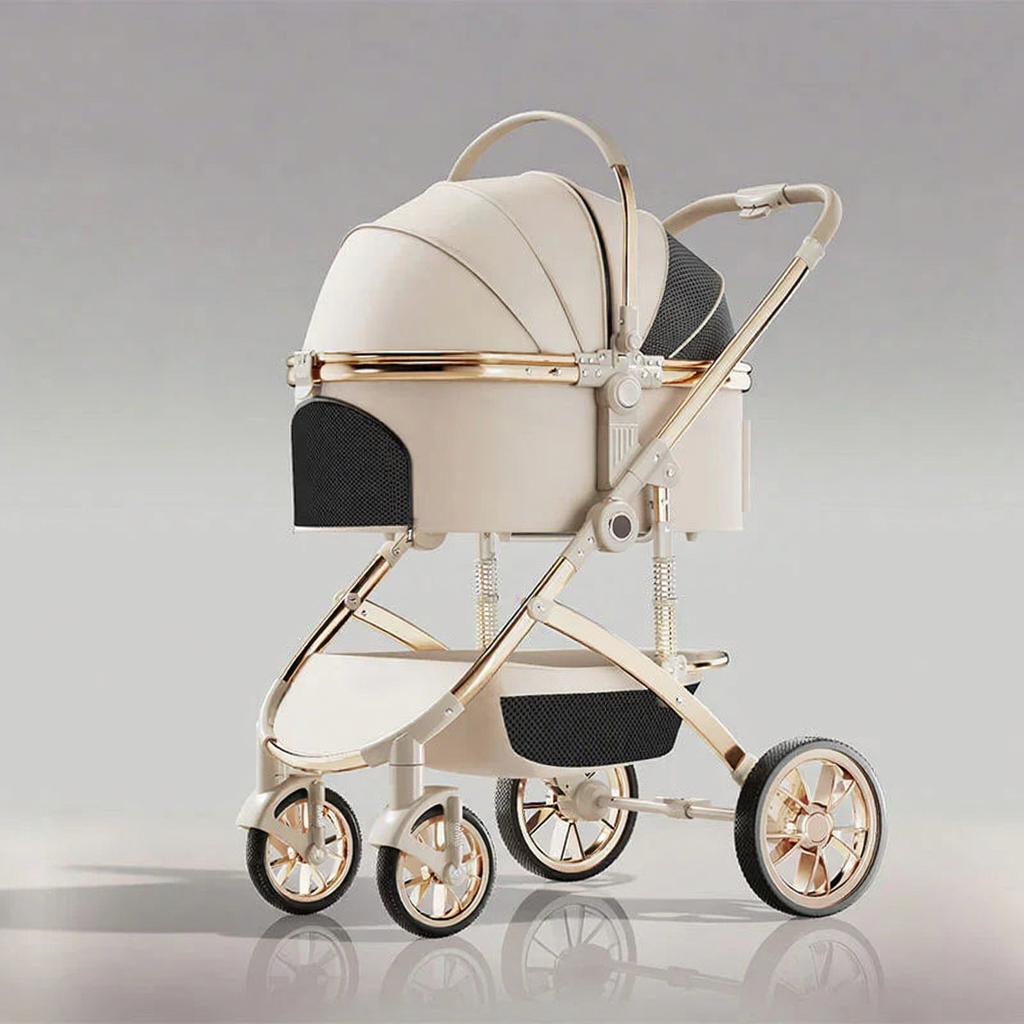 Catvera Shock-Absorbing Cat Stroller Carrier - Image 2|||PROMPT|||Original clean product image