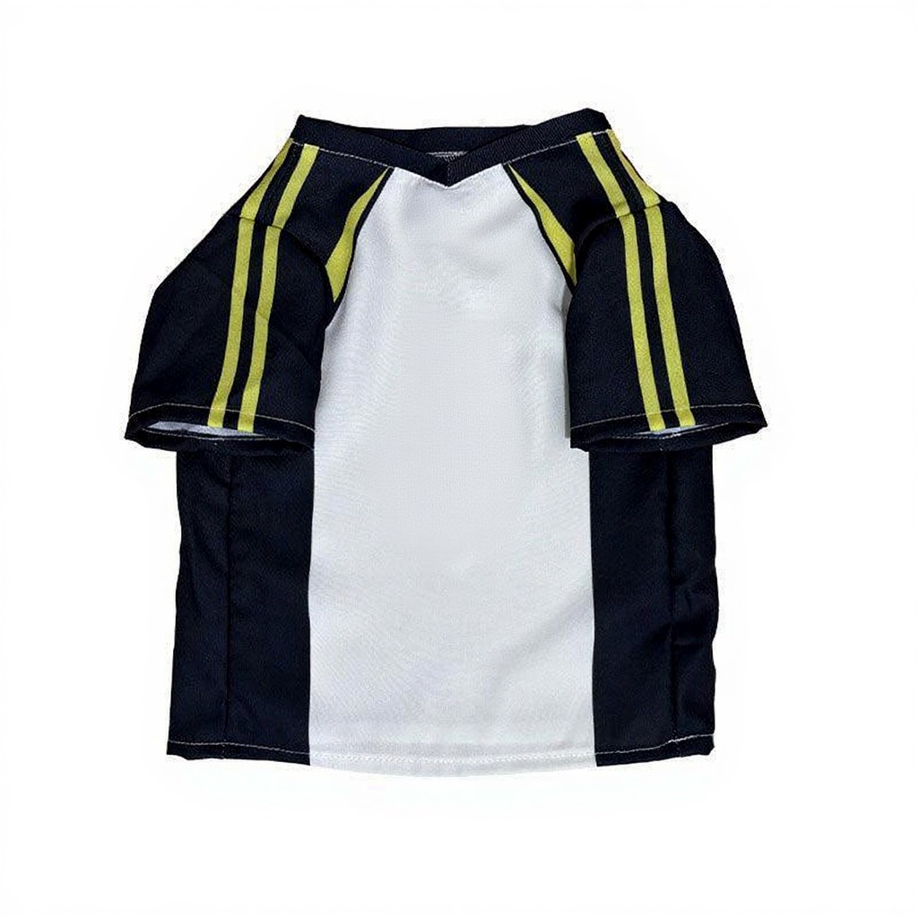 Catvera Shoyo Hinata Volleyball Cosplay Costume - Image 7|||PROMPT|||Cleaned image. Original analysis: Found 2 brand names/logos on the product: 'ics' logo with footprint symbol at top center, and Japanese characters '泉谷' (Izumiya) on the chest area