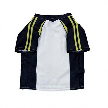 Catvera Shoyo Hinata Volleyball Cosplay Costume - Image 7|||PROMPT|||Cleaned image. Original analysis: Found 2 brand names/logos on the product: 'ics' logo with footprint symbol at top center, and Japanese characters '泉谷' (Izumiya) on the chest area
