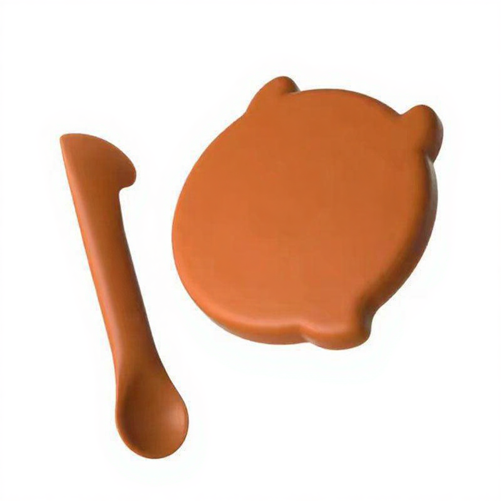 Catvera Silicone Pet Food Can Cover - Image 12|||PROMPT|||Cleaned image. Original analysis: Found 2 brand names embossed directly on the product: 'BOO' text on the main bear toy and 'FATTHEBOO' text on the belly area, plus 'FATTHEBOO' text on the bone toy