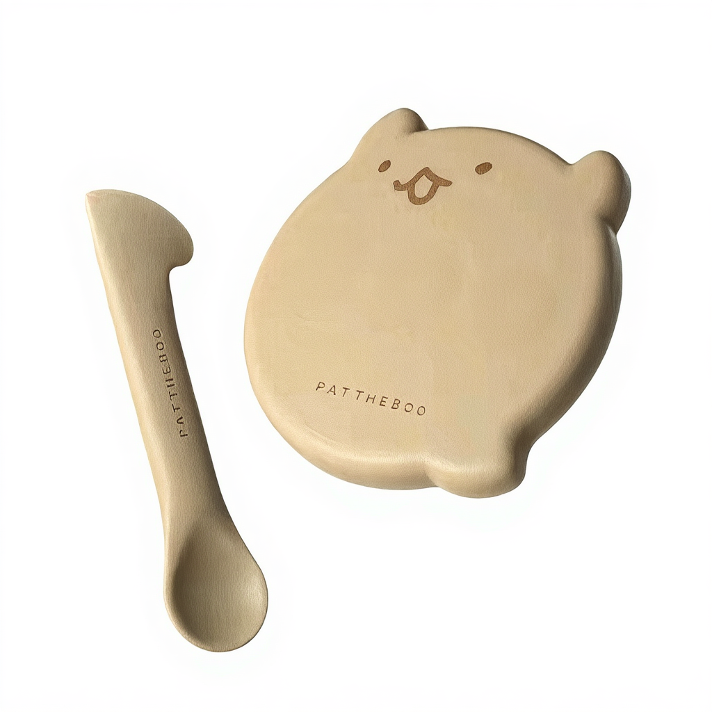 Catvera Silicone Pet Food Can Cover - Image 7|||PROMPT|||Cleaned image. Original analysis: Found 2 brand names: 'BOO' text printed on the ghost-shaped product and 'PATTHEBOO' text embossed on the lower portion of the product