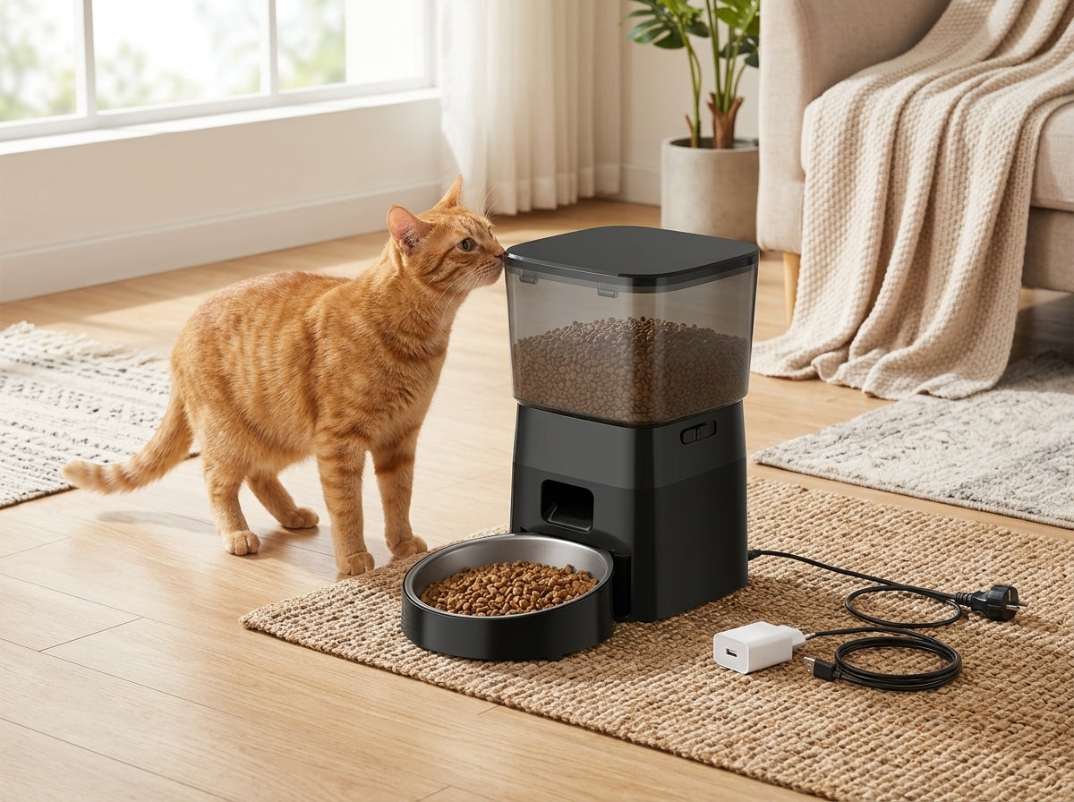 Catvera Smart Automatic Cat Feeder - Built-in Safety Features