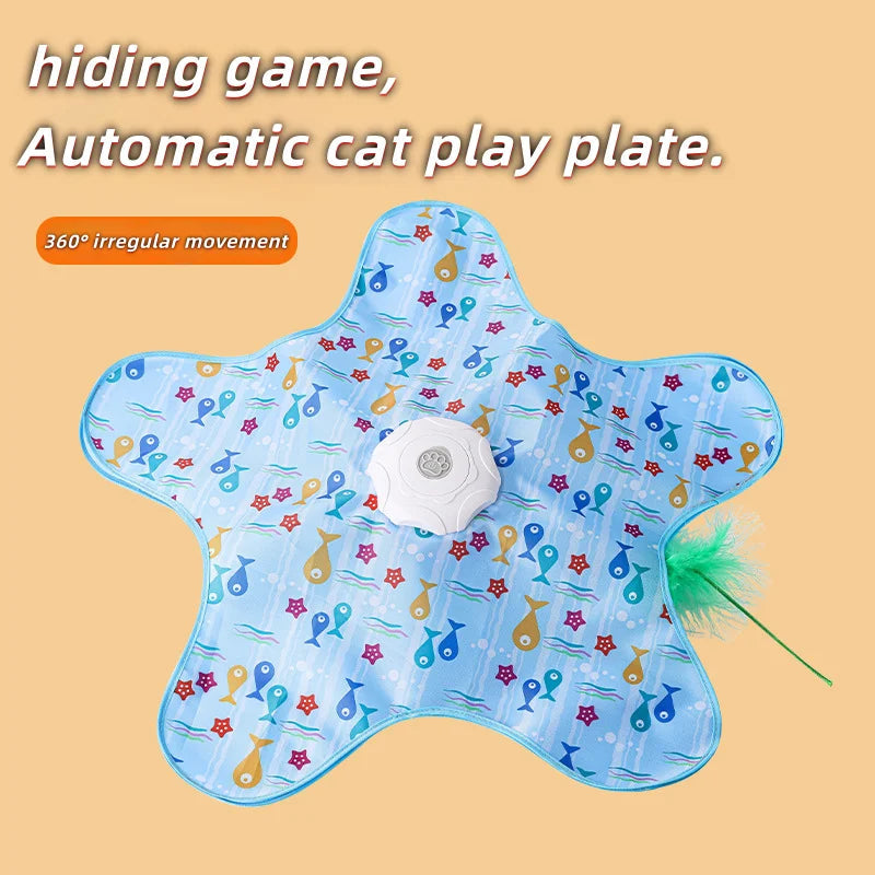 Catvera Smart Hide-and-Seek Feather Toy - Image 8|||PROMPT|||Original clean product image