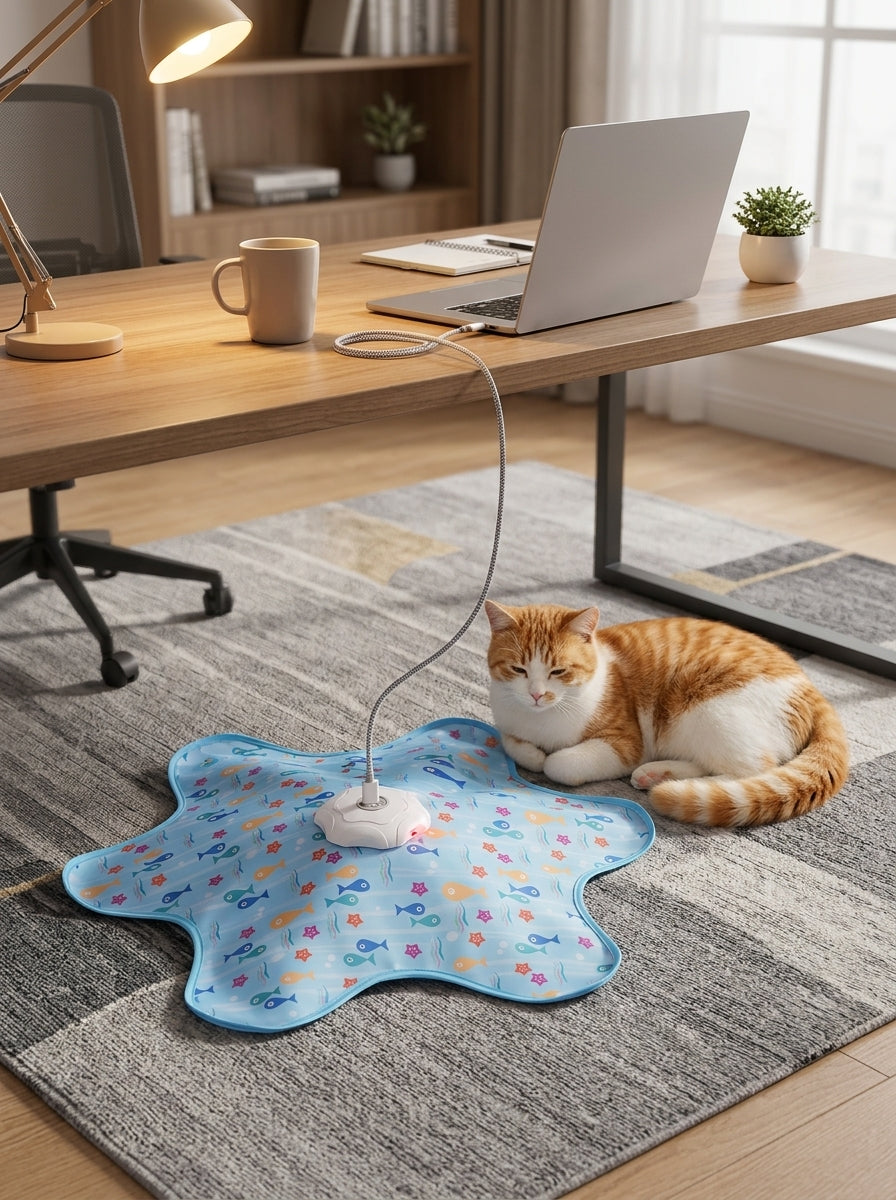 Catvera Smart Hide-and-Seek Feather Toy - Smart Battery Management