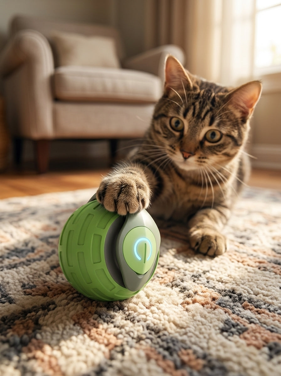 Catvera Smart Interactive Ball Toy - Smart Motion Activation