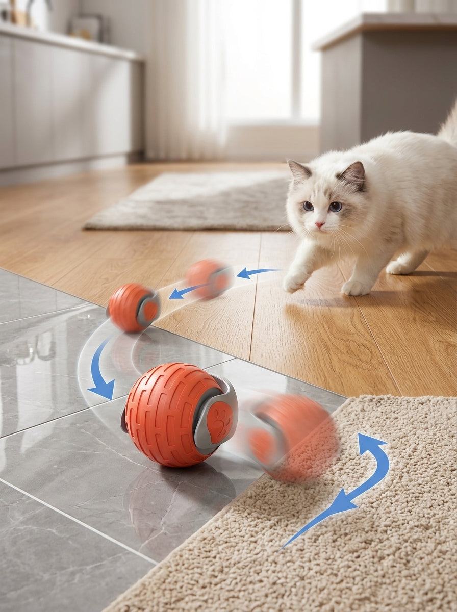 Catvera Smart Interactive Ball Toy - All-Surface Performance