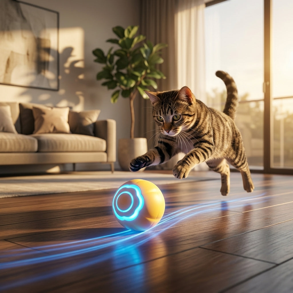 Catvera Smart LED Ball Toy - Main Product Image