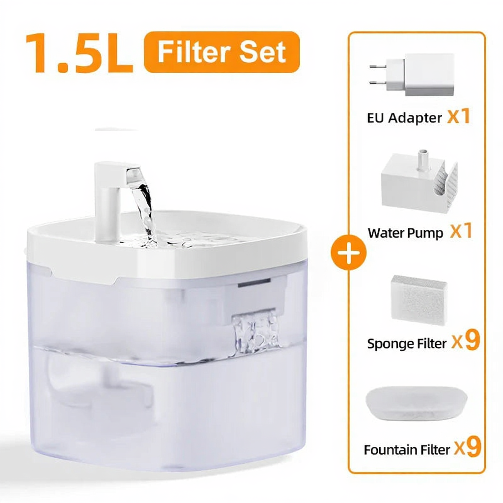Catvera Smart Pet Water Fountain - Image 8|||PROMPT|||Cleaned image. Original analysis: Found 1 brand name printed on the product itself and 1 brand name in text overlay