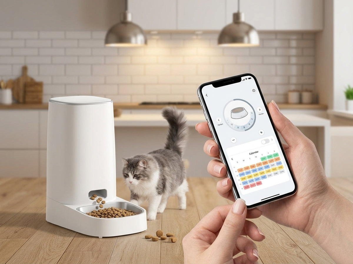 Catvera Smart WiFi Automatic Pet Feeder - Smart Feeding Technology