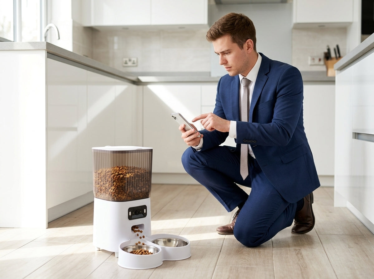 Catvera Smart WiFi Camera Auto Feeder - Advanced Feeding Control