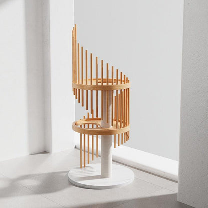 Catvera Spiral Wood Cat Climbing Tree - Image 13|||PROMPT|||Original clean product image