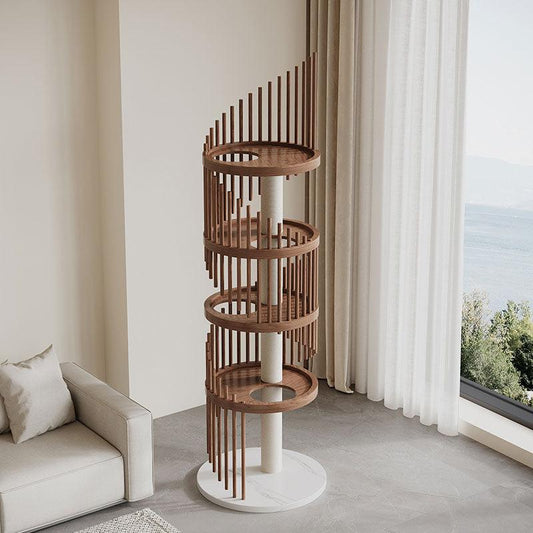 Catvera Spiral Wood Cat Climbing Tree - Image 2|||PROMPT|||Original clean product image