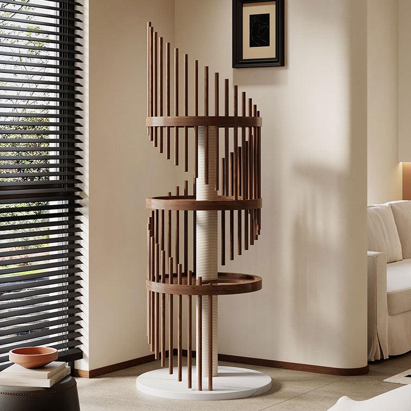 Catvera Spiral Wood Cat Climbing Tree - Image 3|||PROMPT|||Original clean product image