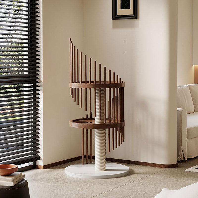 Catvera Spiral Wood Cat Climbing Tree - Image 4|||PROMPT|||Original clean product image