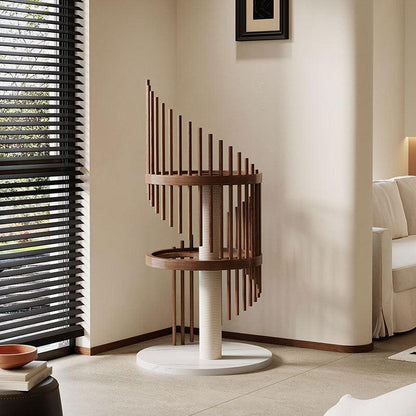 Catvera Spiral Wood Cat Climbing Tree - Image 4|||PROMPT|||Original clean product image