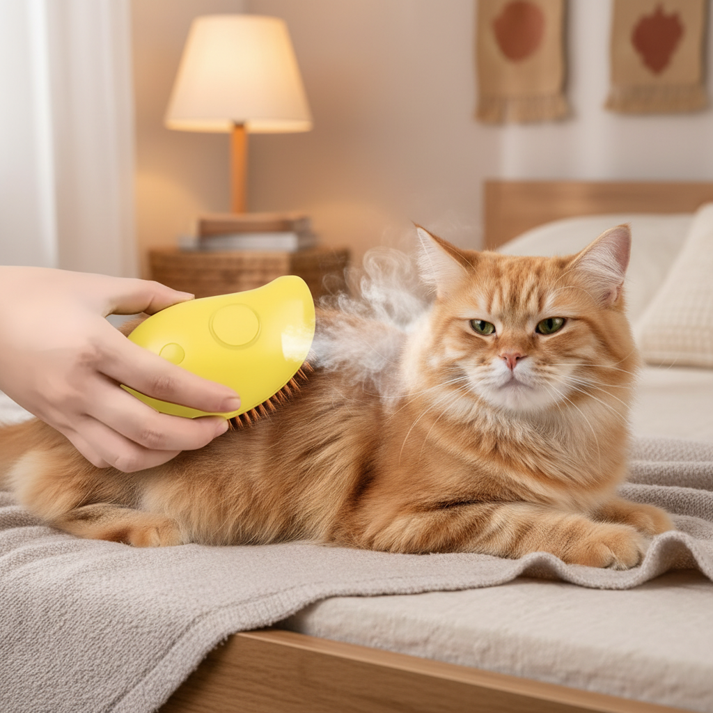 Catvera Steam Grooming Brush - Revolutionary Steam Technology